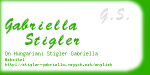 gabriella stigler business card